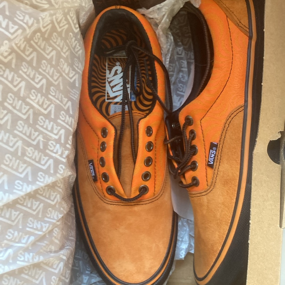 Vans Men's Bright Orange Sneakers - Picture 3 of 3